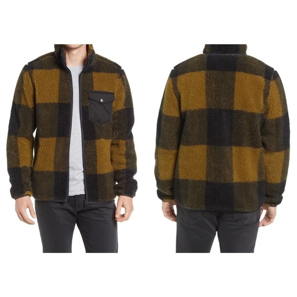 L.L.Bean x Todd Snyder Buffalo Check High Pile Fleece Jacket (S) - Picture 1 of 7